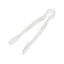 Thunder 9" x 2-1/2" x 1-5/8", Flat Grip Tong, Clear Color, Polycarbonate, One-Piece, NSF, Each