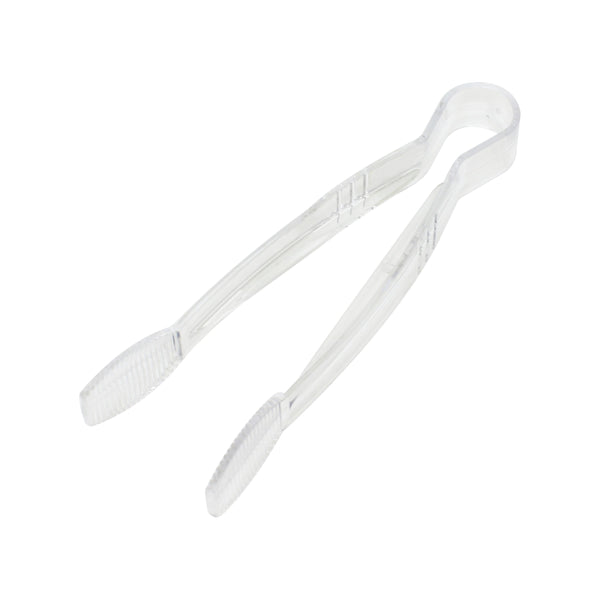 Thunder 9" x 2-1/2" x 1-5/8", Flat Grip Tong, Clear Color, Polycarbonate, One-Piece, NSF, Each
