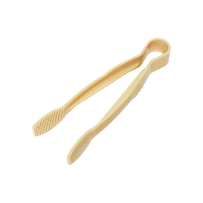 Thunder 12" x 2-1/2" x 1-3/4", Flat Grip Tong, Beige Color, Polycarbonate, One-Piece, NSF, Each