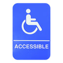 Thunder 6" x 9" x 1/8", Information Sign with Braille, Accessible, Acrylonitrile Styrene, Easy Peel Self-Adhesive, Braille, Each
