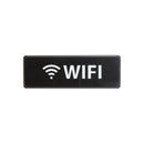 Thunder 9" x 3" x 1/8", Information Sign with Symbol, Wifi, Acrylonitrile Styrene, Easy Peel Self-Adhesive, Each
