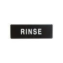 Thunder 9" x 3" x 1/8", Information Sign with Symbol, Rinse, Acrylonitrile Styrene, Easy Peel Self-Adhesive, Each