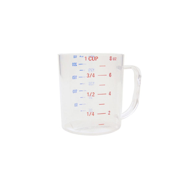 Thunder 0.25 Liter/1 Cup, Measuring Cup with U.S. and Metric Measurements, Polycarbonate, NSF, Each
