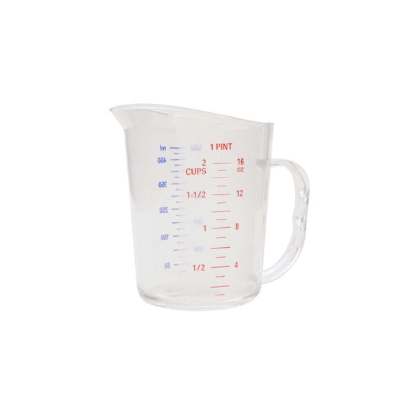 Thunder 0.5 Liter/1 Pint, Measuring Cup with U.S. and Metric Measurements, Polycarbonate, NSF, Each