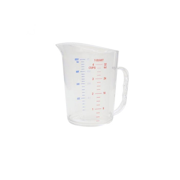 Thunder 1 Liter/1 Quart, Measuring Cup with U.S. and Metric Measurements, Polycarbonate, NSF, Each