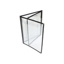 Thunder Triple Fold Menu Cover, 8-1/2" x 11", Black Color Trim, Faux Leather, PolyVinyl Chloride & Polyurethane, Each