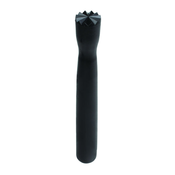 Thunder 8" x 1" x 1" Bar Muddler with Triangular Head, Black Color, Polycarbonate, Each
