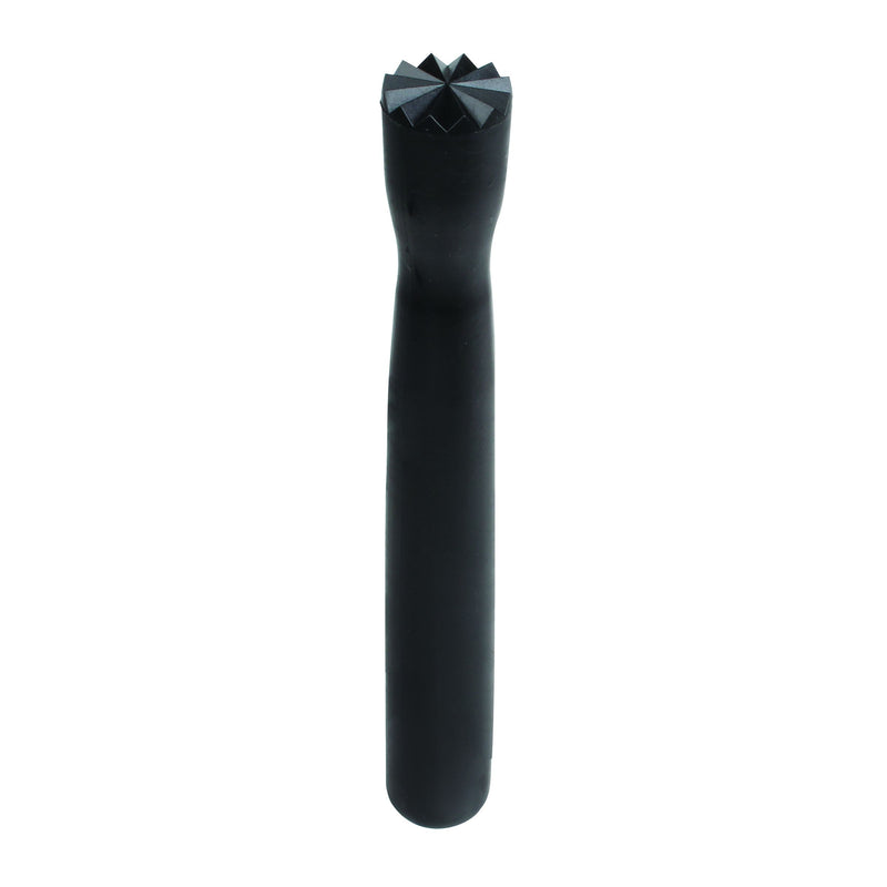 Thunder 8" x 1" x 1" Bar Muddler with Triangular Head, Black Color, Polycarbonate, Each