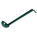 Thunder 3/4 oz, 8-1/2" x 2-1/4" x 1-7/8", Ladle, Green Color, Polycarbonate, One-Piece Construction, NSF, Each