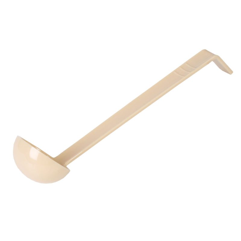 Thunder 1 oz, 10-1/2" x 2-3/8" x 1-7/8", Ladle, Beige Color, Polycarbonate, One-Piece Construction, NSF, Each
