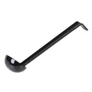 Thunder 1 oz, 10-1/2" x 2-3/8" x 1-7/8", Ladle, Black Color, Polycarbonate, One-Piece Construction, NSF, Each