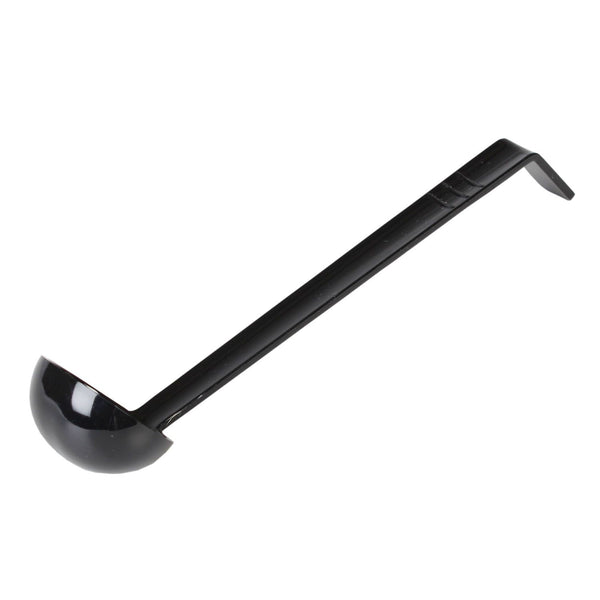 Thunder 1 oz, 13" x 2-3/8" x 2", Ladle, Black Color, Polycarbonate, One-Piece Construction, NSF, Each
