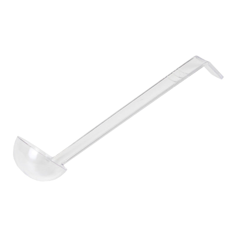 Thunder 1 oz, 13" x 2-3/8" x 2", Ladle, Clear Color, Polycarbonate, One-Piece Construction, NSF, Each