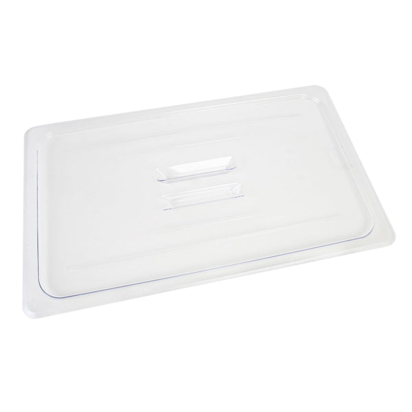 Thunder Solid Cover For Full Size Food Pan, Clear Color, Polycarbonate, NSF, Each