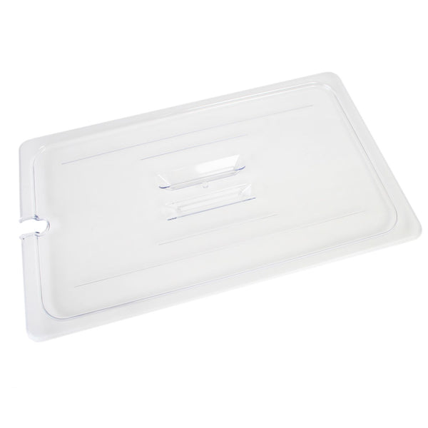 Thunder Slotted Cover For Full Size Food Pan, Clear Color, Polycarbonate, NSF, Each