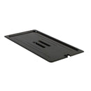 Thunder Full Size Slotted Cover For Food Pan, Black Color, Polycarbonate, NSF, Each