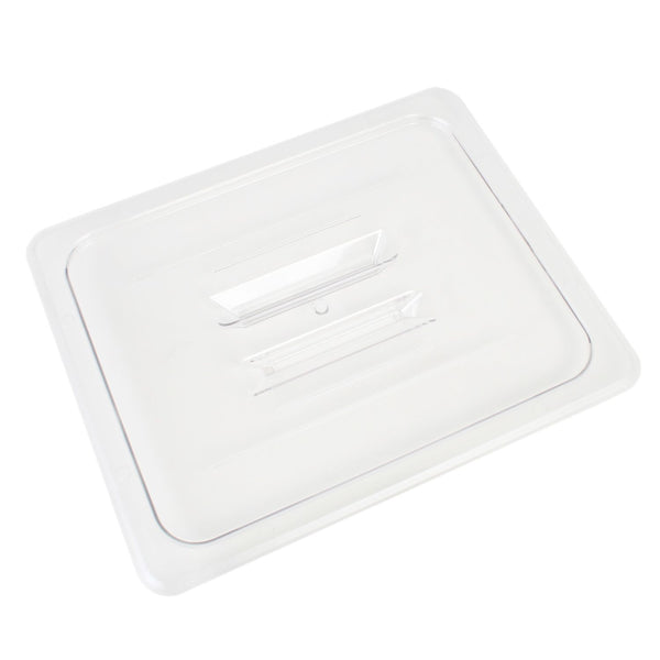 Thunder Solid Cover For Half Size Food Pan, Clear Color, Polycarbonate, NSF, Each