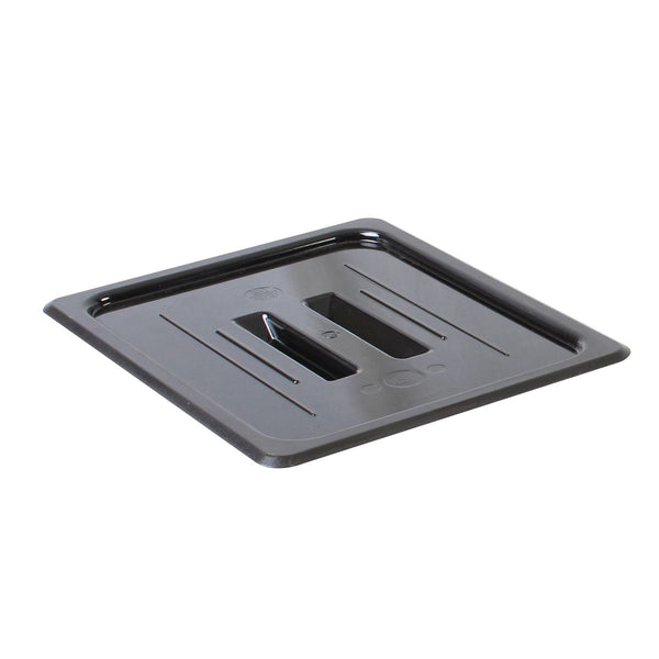 Thunder Solid Cover For Half Size Food Pan, Black Color, Polycarbonate, NSF, Each