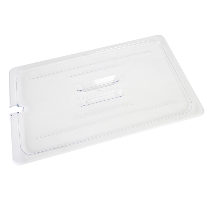 Thunder Slotted Cover For Half Size Food Pan, Clear Color, Polycarbonate, NSF, Each