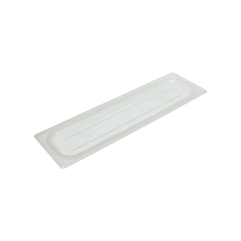 Thunder Half Size Long, Solid Cover For Food Pan, Clear Color, Polycarbonate, NSF, Each