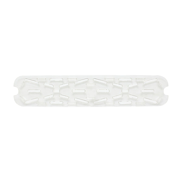 Thunder Drain Shelf for Half Size Long, Food Pan, Clear Color, Polycarbonate, NSF, Each