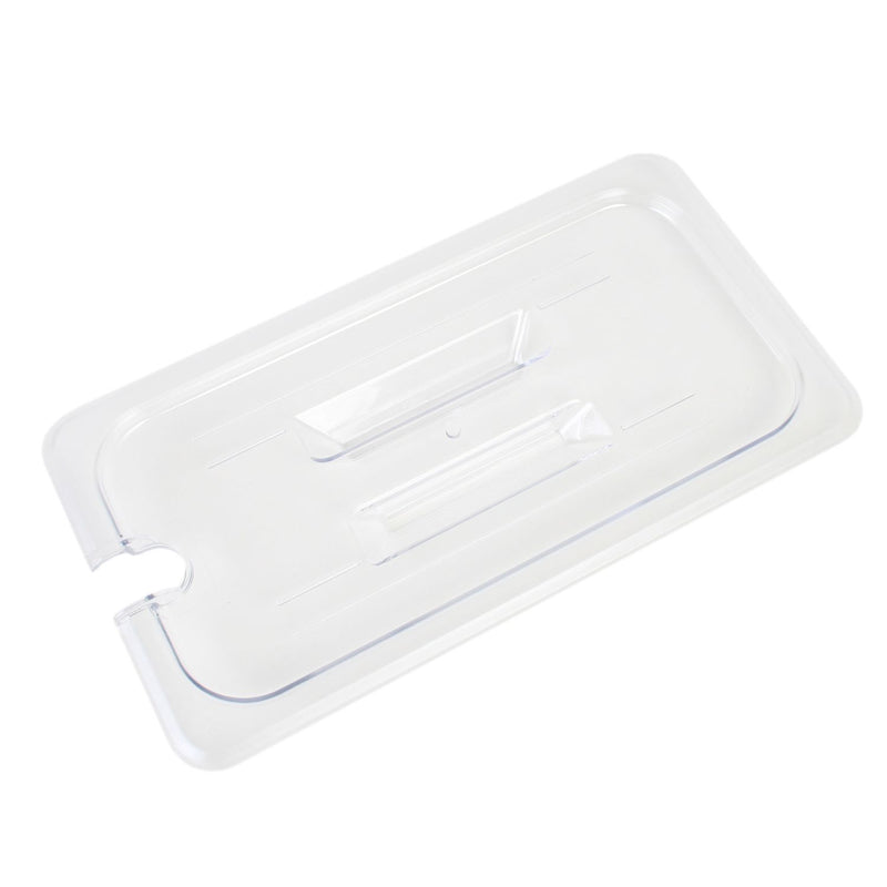 Thunder Slotted Cover For Third Size Food Pan, Clear Color, Polycarbonate, NSF, Each