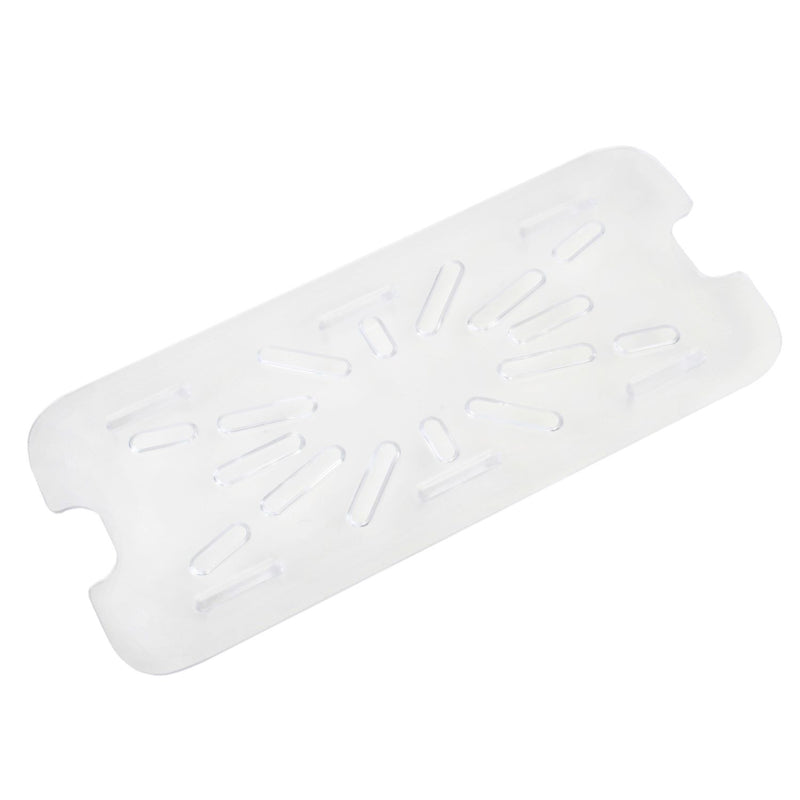 Thunder Drain Shelf for Third Size Food Pan, Clear Color, Polycarbonate, NSF, Each