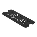 Thunder Drain Shelf for Third Size Food Pan, Black Color, Polycarbonate, NSF, Each