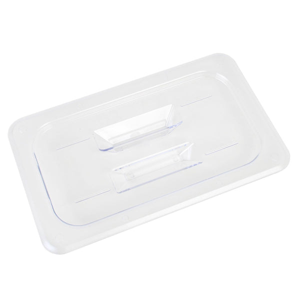 Thunder Solid Cover For Quarter Size Food Pan, Clear Color, Polycarbonate, NSF, Each