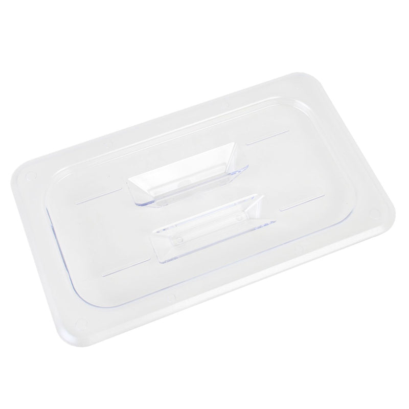 Thunder Solid Cover For Quarter Size Food Pan, Clear Color, Polycarbonate, NSF, Each