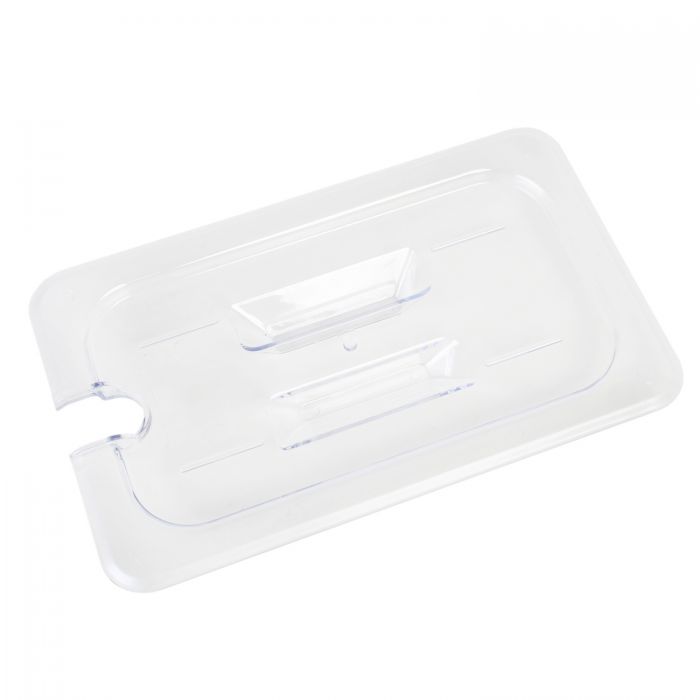 Thunder Slotted Cover For Quarter Size Food Pan, Clear Color, Polycarbonate, NSF, Each