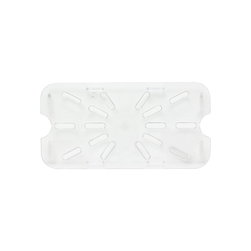 Thunder Drain Shelf for Quarter Size Food Pan, Clear Color, Polycarbonate, NSF, Each