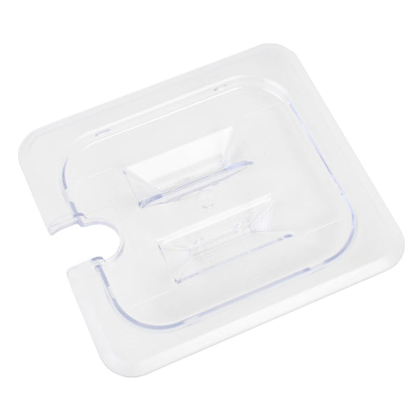 Thunder Slotted Cover For Sixth Size Food Pan, Clear Color, Polycarbonate, NSF, Each