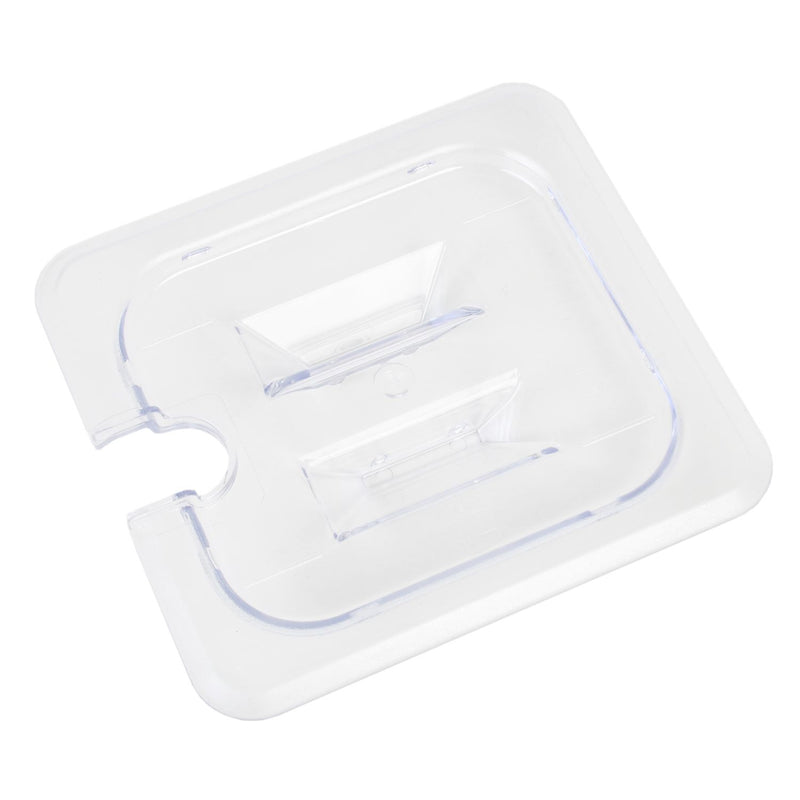 Thunder Slotted Cover For Sixth Size Food Pan, Clear Color, Polycarbonate, NSF, Each