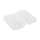Thunder Drain Shelf for Sixth Size Food Pan, Clear Color, Polycarbonate, NSF, Each