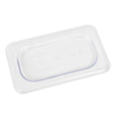Thunder Solid Cover For Ninth Size Food Pan, Clear Color, Polycarbonate, NSF, Each