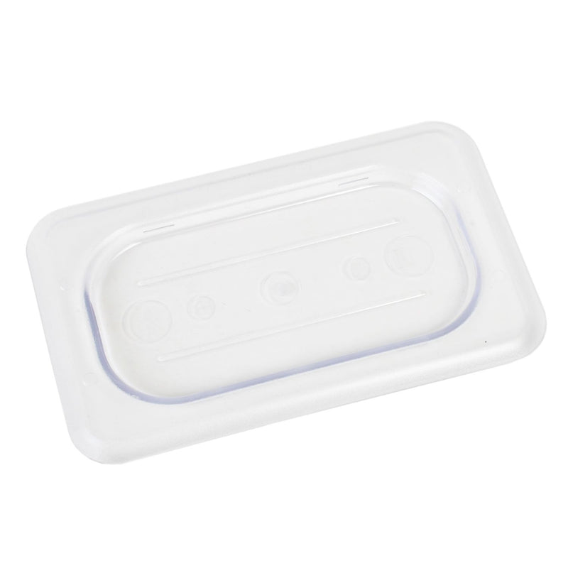 Thunder Solid Cover For Ninth Size Food Pan, Clear Color, Polycarbonate, NSF, Each