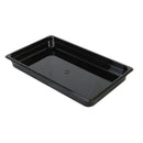Thunder Full Size, 2-1/2" Deep, Food Pan,, Black Color, Polycarbonate, NSF, Each