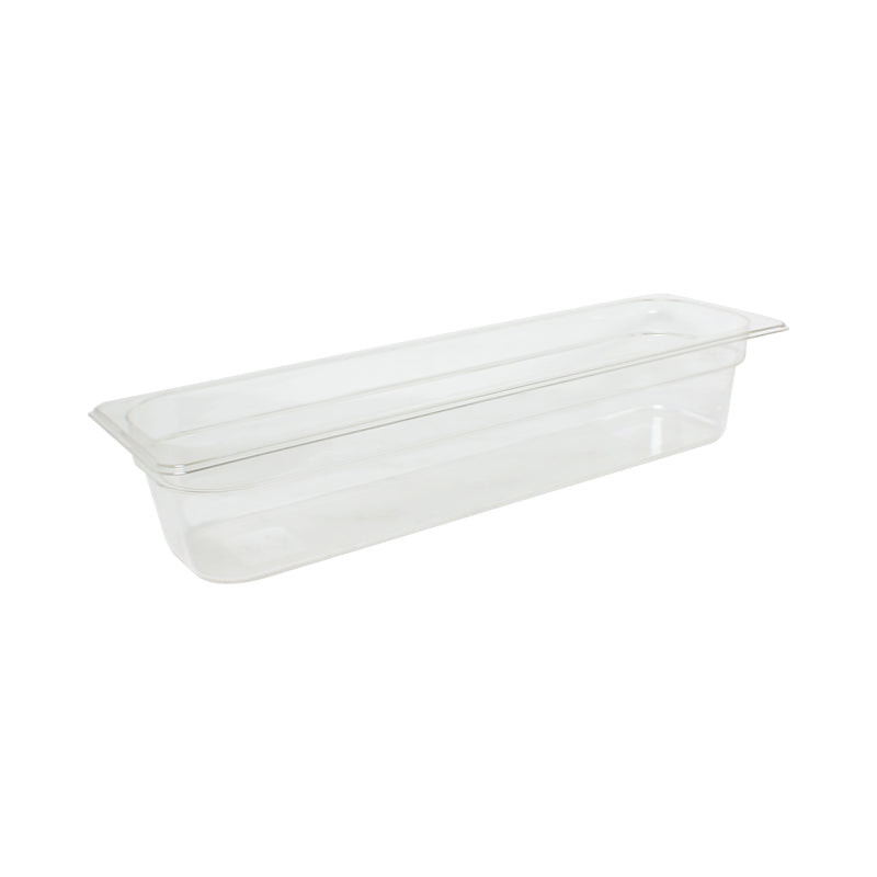 Thunder Half Size Long, 4" Deep, Food Pan, Clear Color, Polycarbonate, NSF, Each