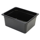 Thunder Half Size, 6" Deep Food Pan, Black Color, Polycarbonate, NSF, Each