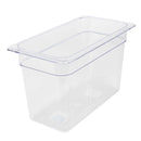 Thunder Third Size, 8" Deep, Food Pan, Clear Color, Polycarbonate, NSF, Each