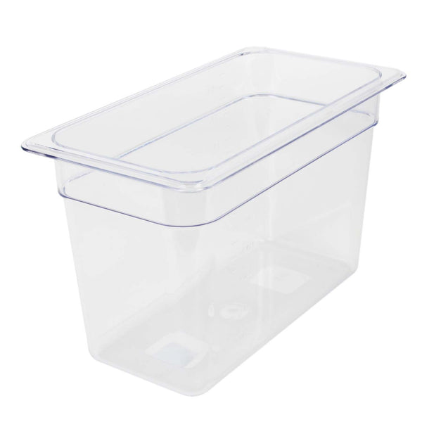 Thunder Third Size, 8" Deep, Food Pan, Clear Color, Polycarbonate, NSF, Each