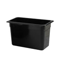 Thunder Third Size, 8" Deep, Food Pan, Black Color, Polycarbonate, NSF, Each