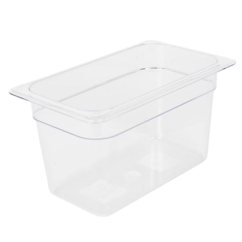 Thunder Quarter Size, 6" Deep, Food Pan, Clear Color, Polycarbonate, NSF, Each