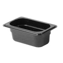 Thunder Ninth Size, 2-1/2" Deep, Food Pan, Black Color, Polycarbonate, NSF, Each