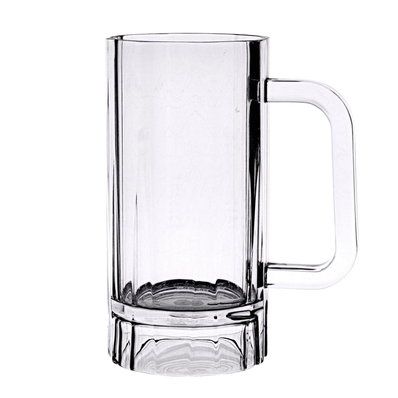 Thunder 16 oz Beer Mug with Handle, One-Piece Construction, Polycarbonate, Each