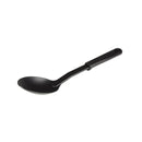 Thunder 11-1/2" x 2-1/3" x 1-7/9", Solid Spoon, High-Heat Nylon & Polypropylene Handle, Heat Resistant up to 410¡F, Black Color, Each