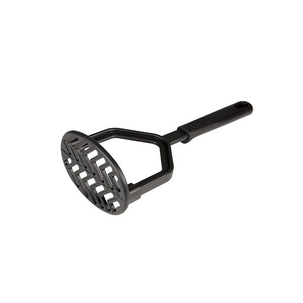 Thunder 9-1/2" x 4" x 2-3/4", Masher, High-Heat Nylon & Polypropylene Handle, Heat Resistant up to 410¡F, Black Color, Each