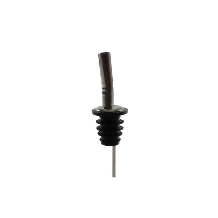 Thunder 4-2/3" X 1-1/6" X 1-1/6" Speed Jet Liquor Pourer, Extra Fast Flow, Stainless Steel, Color Coded, Fits Standard 750 ML Liquor Bottle, Dozen