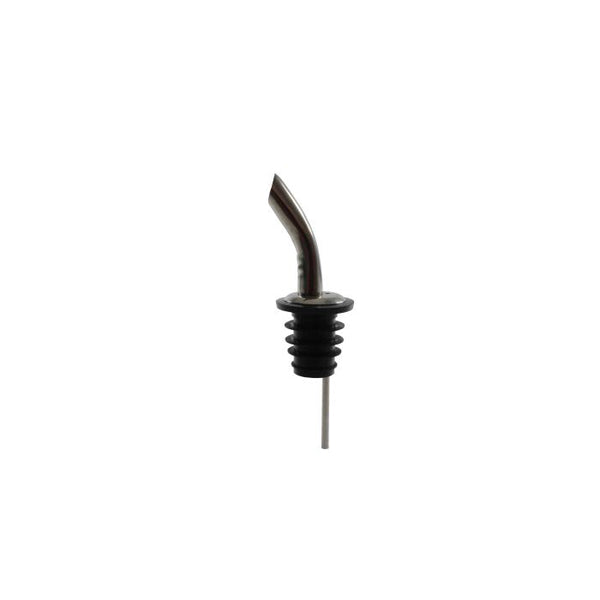 Thunder 4-4/5" X 1-1/6" X 1-1/6" Gooseneck Liquor, Fast Flow, Stainless Steel, Color Coded, Fits Standard 750 ML Liquor Bottle, Dozen